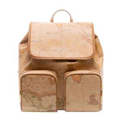 Alviero Martini 1ª Classe Geo Soft Zaino con Patta S016 Naturale