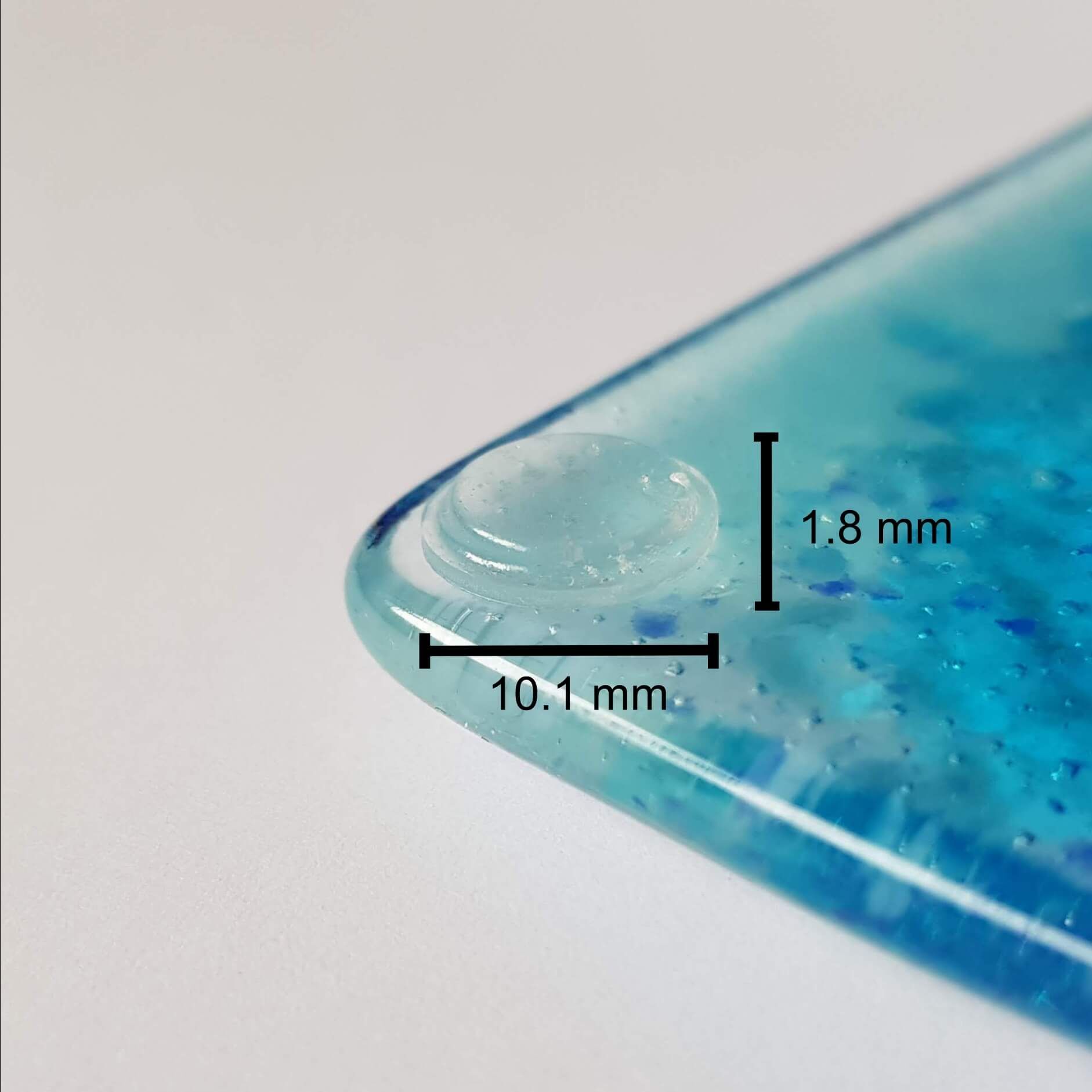 Self Adhesive Flat Rubber Feet - 10 mm x 1.8 mm