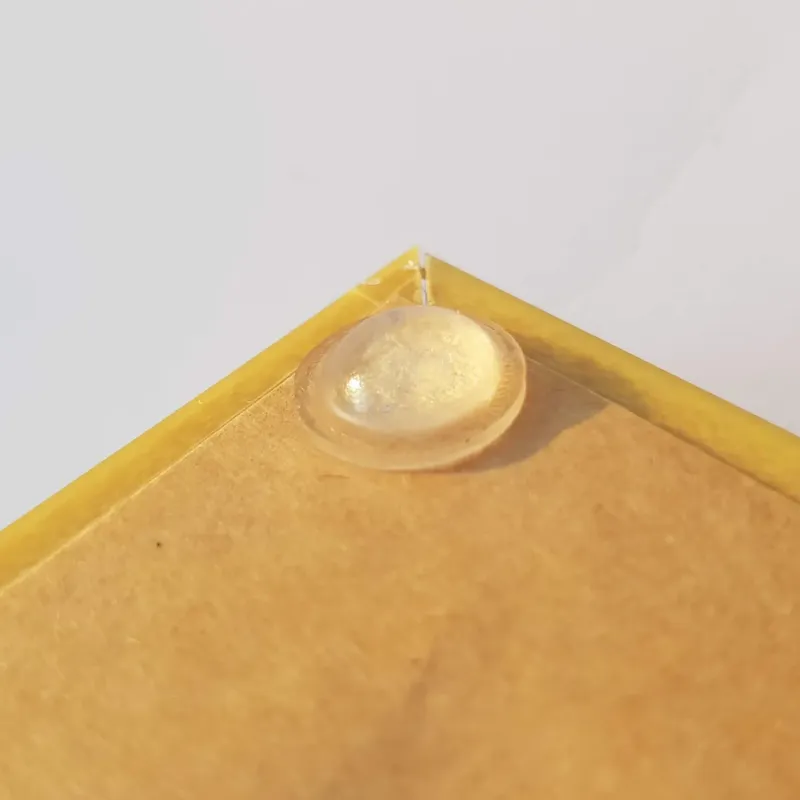 Self Adhesive Domed Clear Rubber Feet - 10 mm x 3.1 mm
