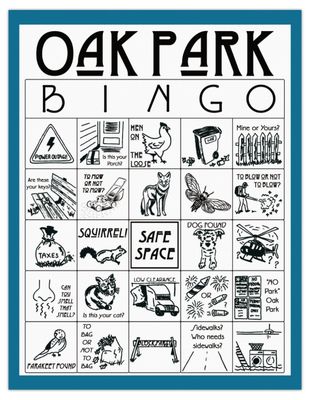 Oak Park BINGO 8.5&quot;x11&quot; Print