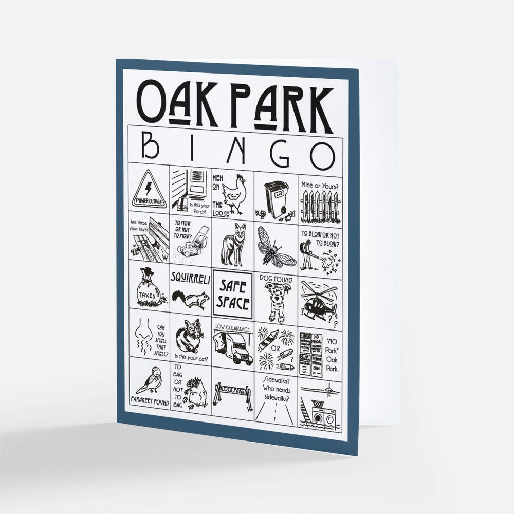 Oak Park BINGO 5pc Notecard Set