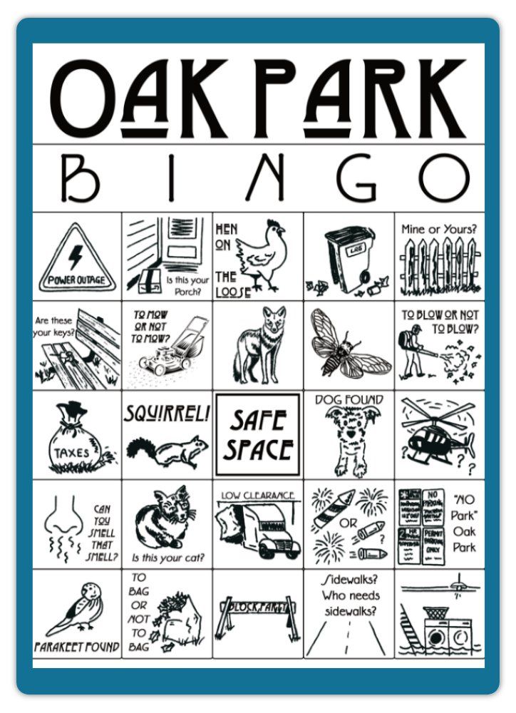 Oak Park BINGO Refrigerator Game