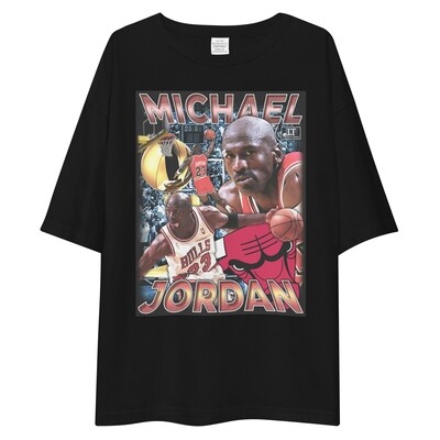 Unisex Oversize Shirt ,,Michael Jordan" (black)