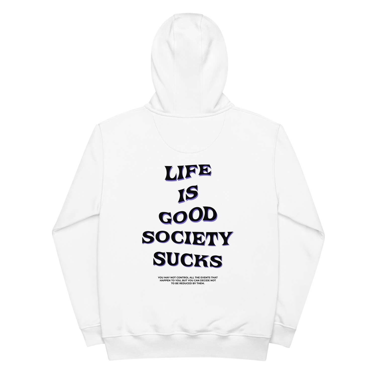 Unisex Hoodie ,,Life is good" (white)