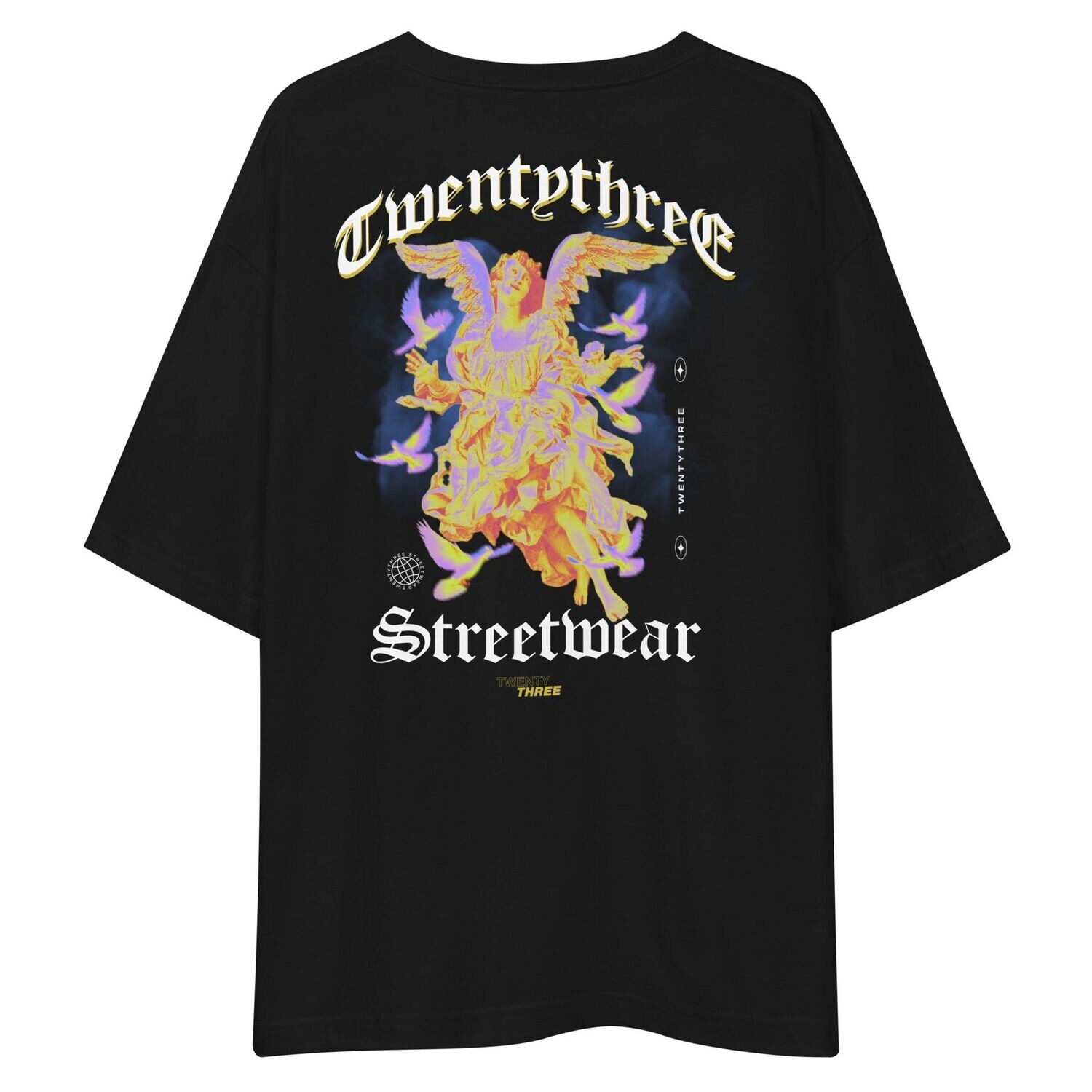 Unisex Oversize Shirt ,, Twentythree Angel" (black)