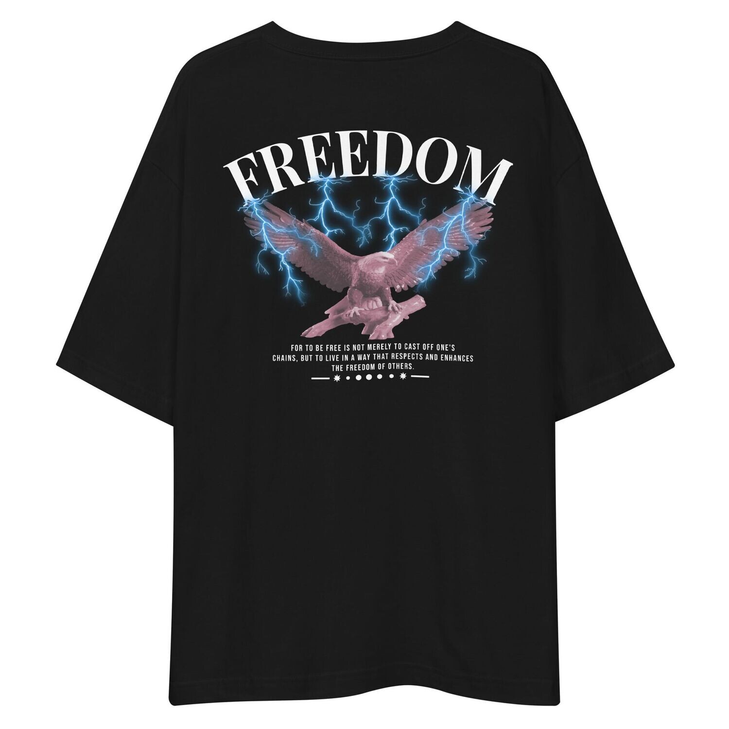 Unisex Oversize Shirt ,,Freedom" (black)