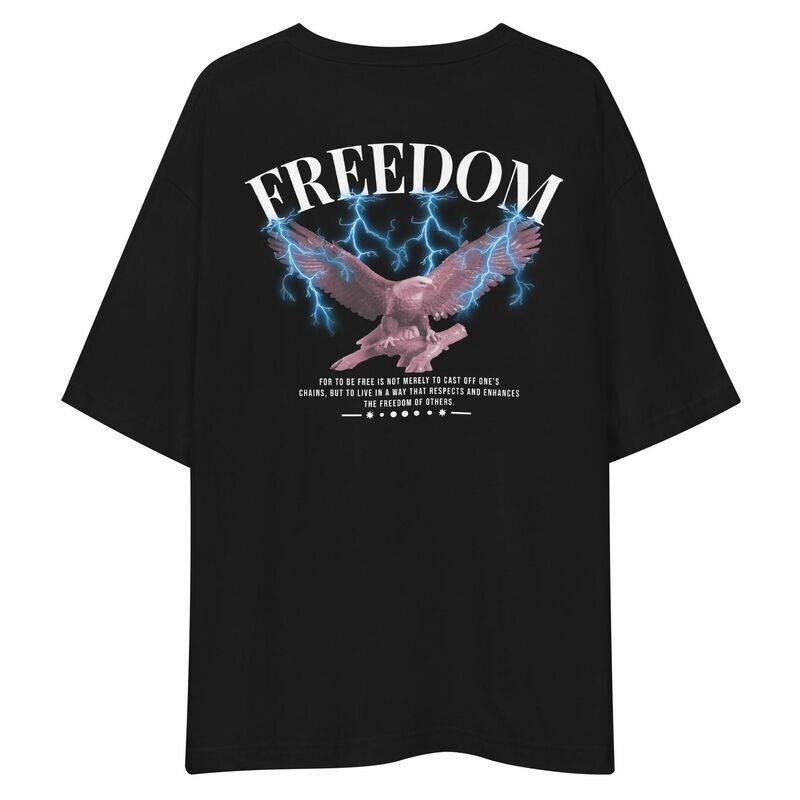 Unisex Oversize Shirt ,,Freedom Unisex Oversize Shirt ,,Freedom" (black)