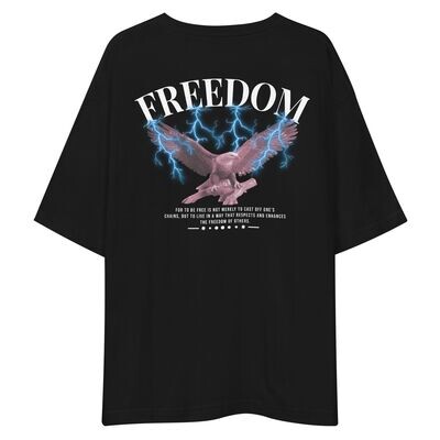 Unisex Oversize Shirt ,,Freedom Unisex Oversize Shirt ,,Freedom" (black)