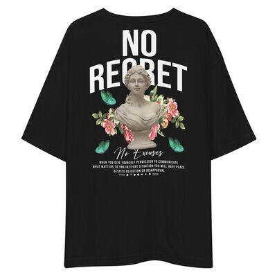 Unisex Oversize Shirt ,,No Regret Unisex Oversize Shirt ,,No Regret" (black)