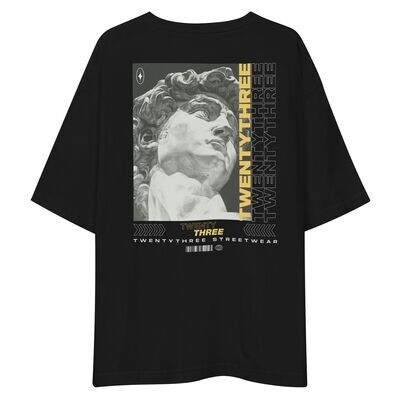 Unisex Oversize Shirt ,,Twentythree Statue" (black)