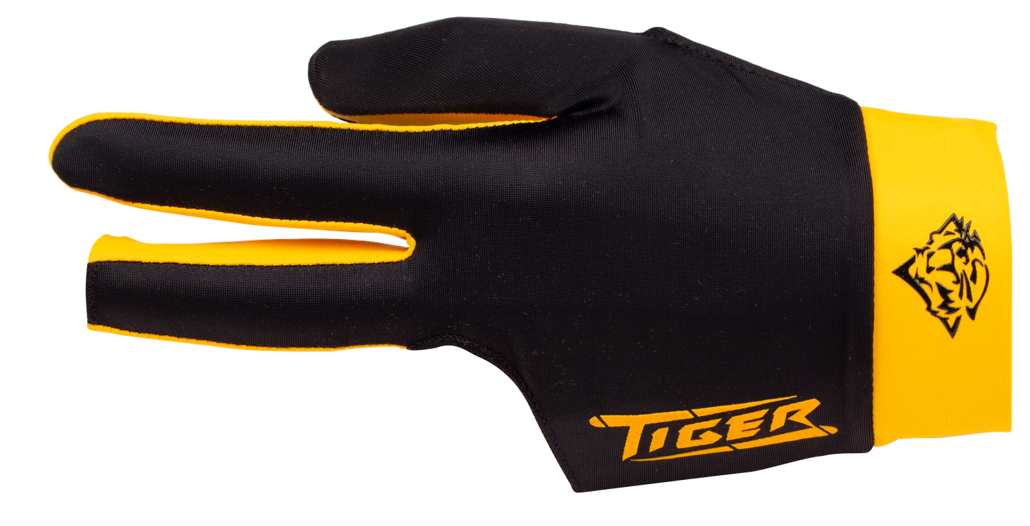 Tiger BGLTGY Black &amp; Yellow Glove - Bridge Hand Left