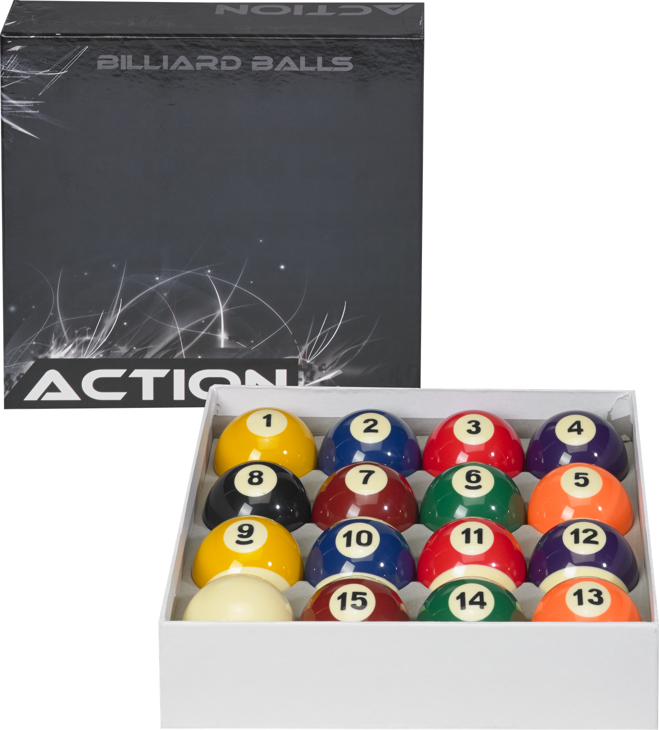 Action BBSTD Standard Pool Ball Set
