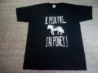 T-SHIRT - 2XL - Je Peux Pas... J'ai Poney