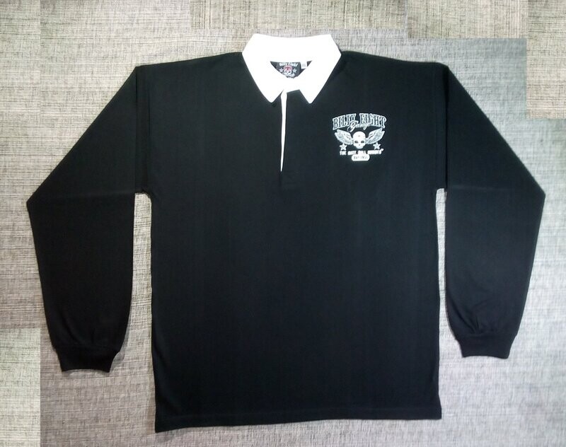 Polo Polo "Billy Eight" - 2XL - Course Annuel Présente "Bad on Board" Départ Donné par Pin Up, The Engine Hot Rod en Feu - Logo "Billy Eight" "Gasoline".