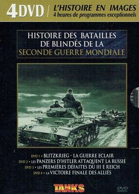 Le Coffret - L'histoire en Image ", Histoires des Batailles de Blindés de la Second Guerre Mondiale - 4 DVD