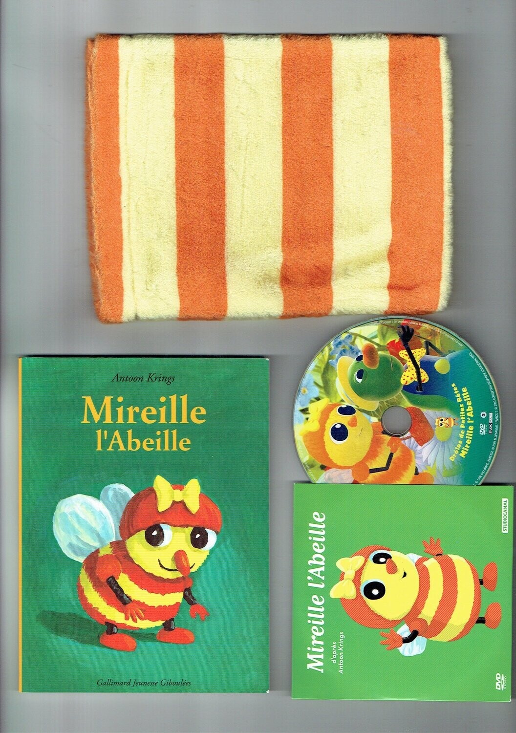 Coffret "Livre + DVD" D'Après les Personnages des Drôles de Bêtes "Mireille l'Abeille" Retrouvez les 7 Épisodes  +"le Pochon" sur 1 DVD