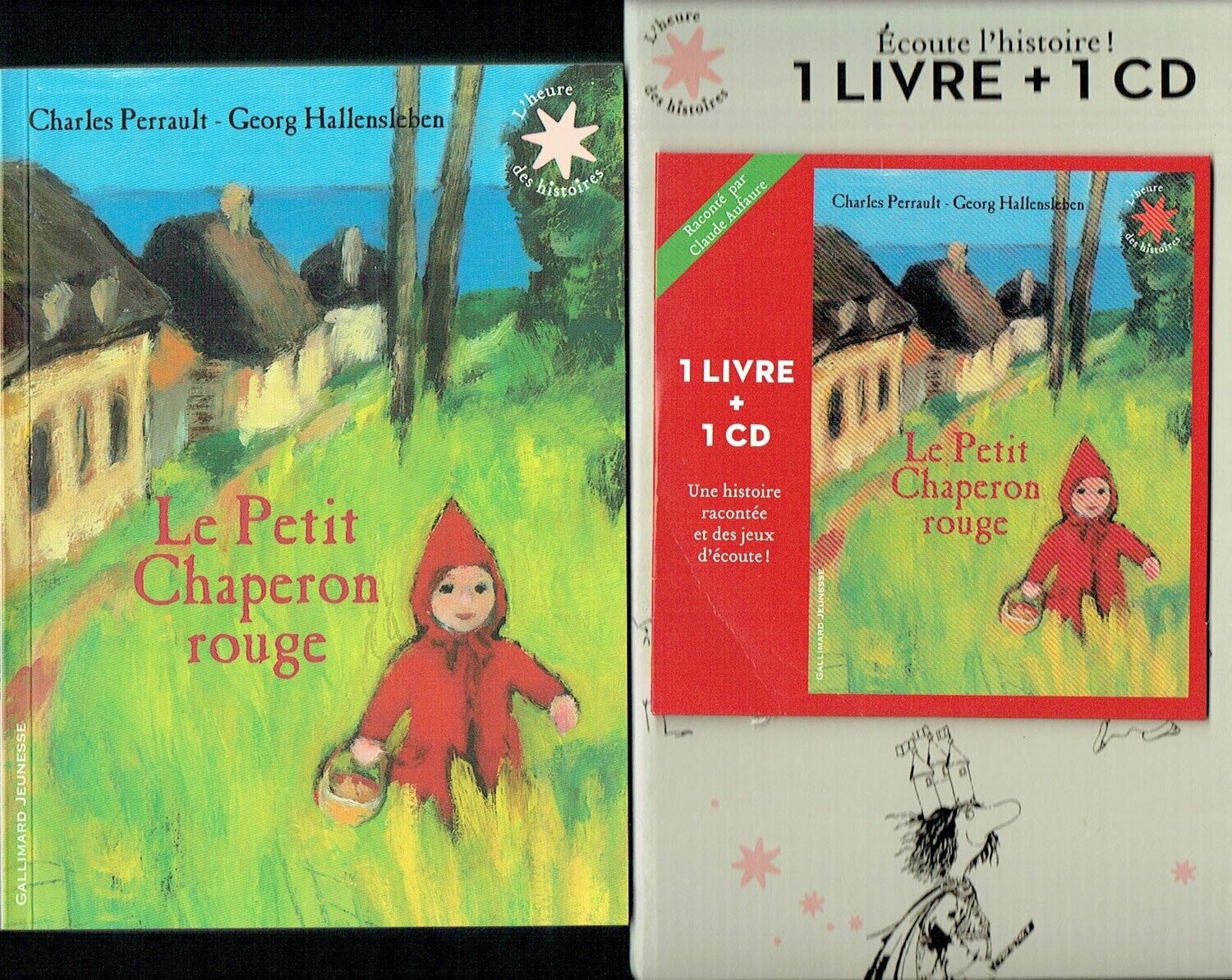 Coffret "Livre + CD Audio" Découvrez ce Conte "Le Petit chaperon Rouge", Raconté par Claude Aufaure, Et Aussi des Jeux d’Écoute Rigolos et très Instructifs...