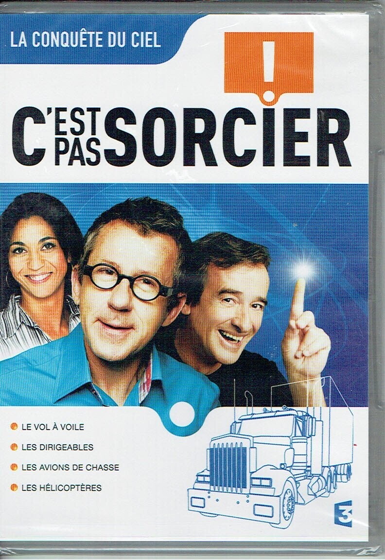 C'est pas Sorcier "La Conquête du Ciel" Découvre le Vol à Voile, les Dirigeables, les Avions de Chasse et les Hélicoptères - 1 DVD