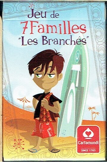 Jeu de Cartes "Cartamundi" un Jeux des" 7 familles Les Branchés", Convient aux Enfants Comme aux Ados pour une utilisation en Famille où avec ses Amis, de 2 joueurs ou plus.