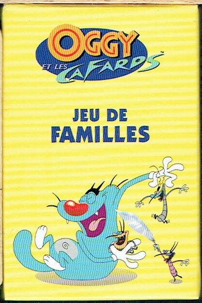 Jeu de Cartes "Xilam" un Jeux des" 7 familles Oggy et les Cafards", Convient aux Enfants Comme aux Ados pour une utilisation en Famille où avec ses Amis, de 2 joueurs ou plus.