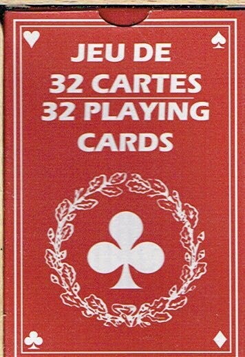 Un Jeu de 32 Cartes "Gedif", pour jouer aux Jeux Traditionnels de Cartes", De Belles Cartes Bleu Royales, pour les Enfants et les Anciens, à vous de Jouer.