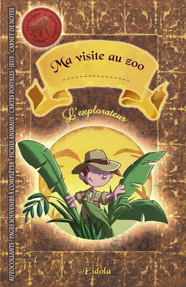 Un Livre Ludo-Educatif "Ma Visite au Zoo", Un Jeu d'Explorateur, multiples Activités autour des Animaux du Zoo, Passe une Belle Visite pour aller à la Découverte.