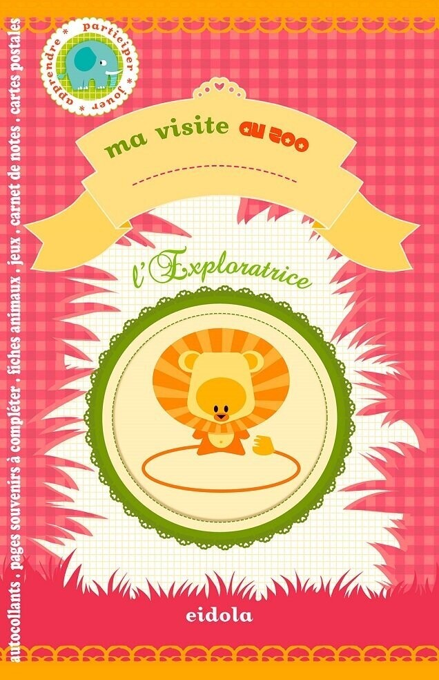 Un Livre Ludo-Educatif "Ma Visite au Zoo", Un Jeu d'Exploratrice, multiples Activités autour des Animaux du Zoo, Passe une Belle Visite pour aller à la Découverte.