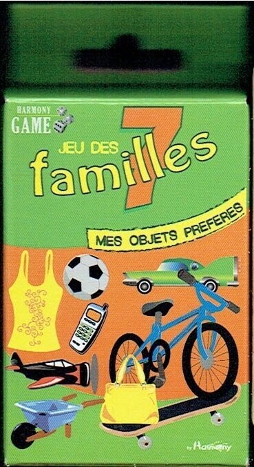 Jeu de Cartes "Harmony" un Jeux des" 7 familles Mes Objets Préférés", Convient aux Enfants Comme aux Ados pour une utilisation en Famille où avec ses Amis, de 2 joueurs ou plus.