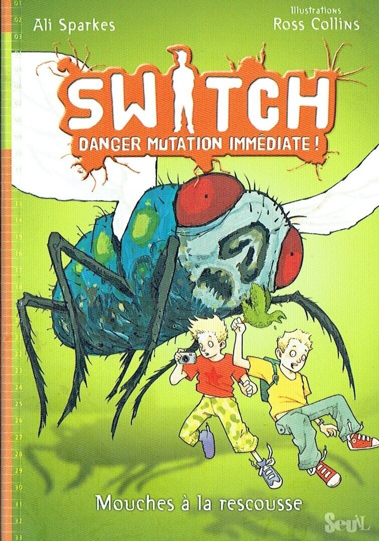 Collection "SWITCH", Tome 2 "Mouches à la Rescousse", Après un Vol de Sculpture d'Oiseaux, les Jumeaux se Transforme... et Vont chez la Voisine...