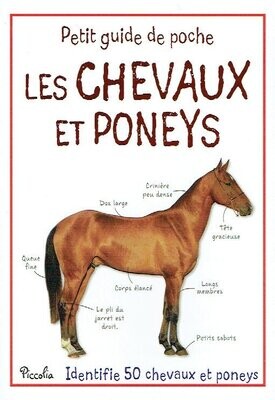 Guide de Poche -  Les Chevaux et Les Poneys. 50 Chevaux et Poneys,des Informations et des Anecdotes Amusantes...