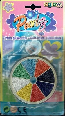 Dans une Jolie Boîte Cylindrique des Perles de Rocailles Ronde de 2 mm, pour 8 Couleurs par Compartiments .