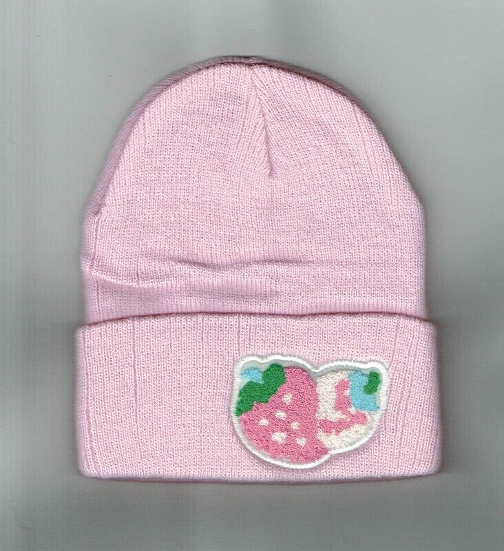 Bonnet Enfant - Rose - Fraises