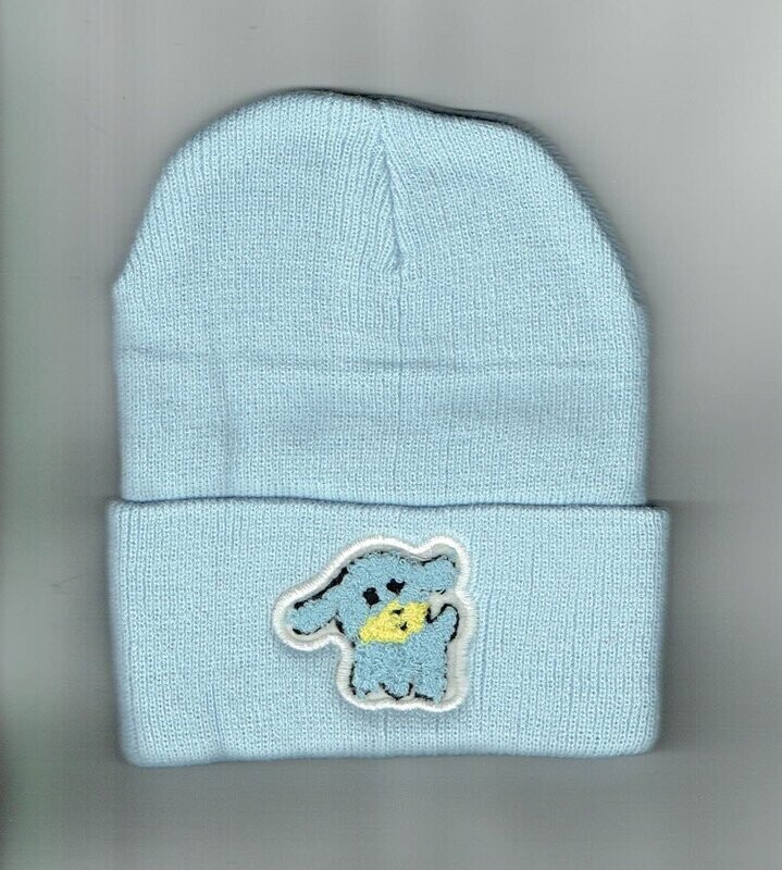 Bonnet Enfant Bleu Clair - Chien bleu ciel