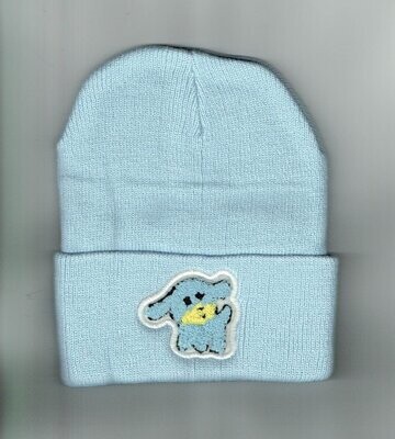 Bonnet Enfant Bleu Clair - Chien bleu ciel