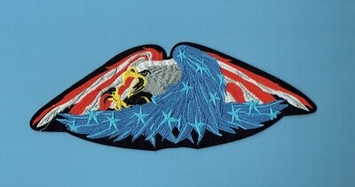 Patch/Écusson - Aigle Volant Bleu Blanc Rouge - 29 x 11 cm