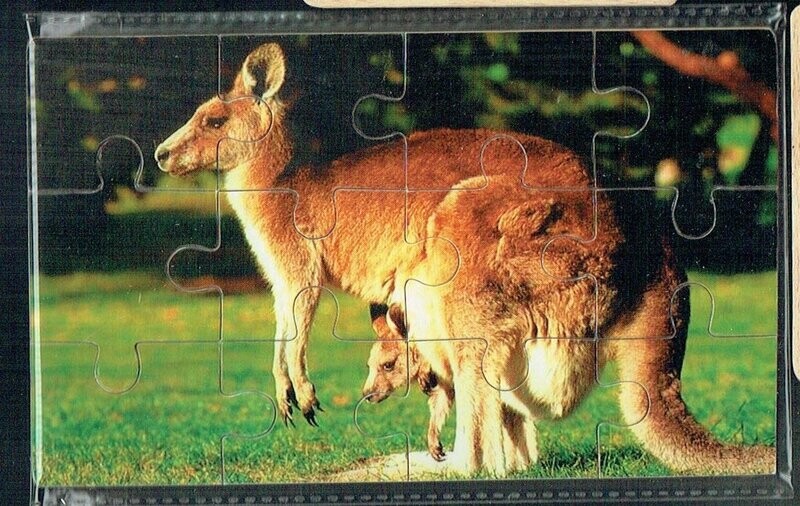 Puzzle en Bois, "Le Kangourou", 12 Pièces En Bois, avec une Épaisseur de 3mm, un Jeu en Bois pour éveiller les petits...