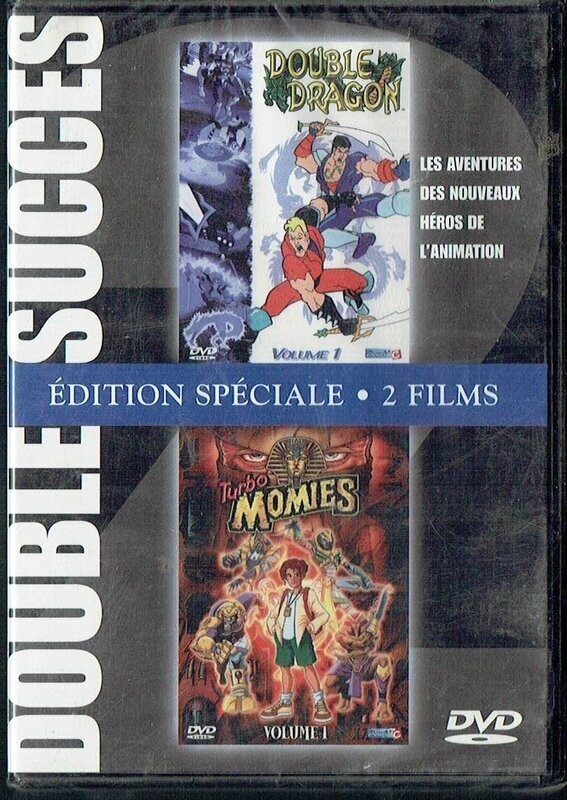 Film d'Animation Double Succès Vol 1 - Double Dragon - Turbo Momies - 1 DVD