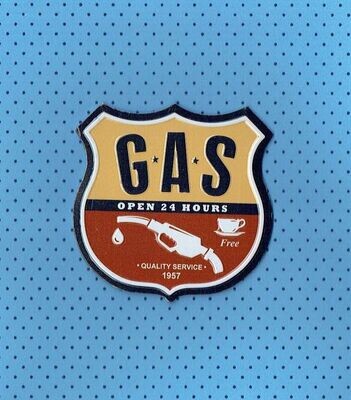 Magnet - Plaque Magnétique en Forme de Bouclier - Gas Pistolet Pompe - 11 x 11 cm