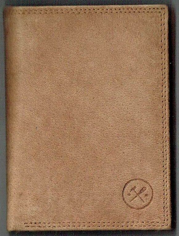 H&S - PorteFeuille Idaho - Cuir de Bœuf - Camel - RFID Vertical