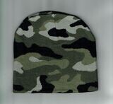 Bonnet Militaire Camouflage - Vert/Noir Mat