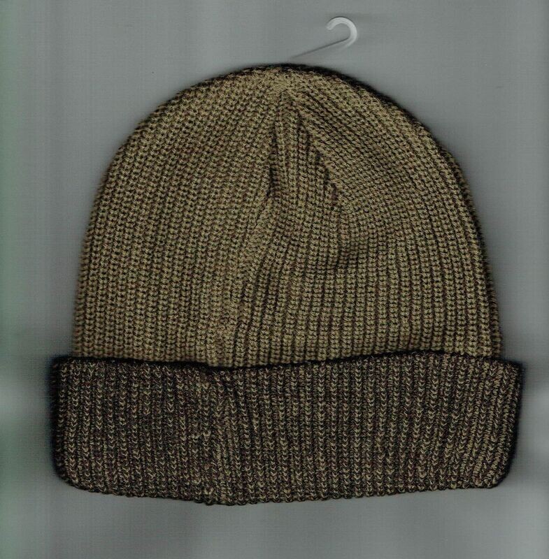 Un Bonnet "Camel" avec son "Revers Marron" avec sa Doublure Polaire, pour Taille unique