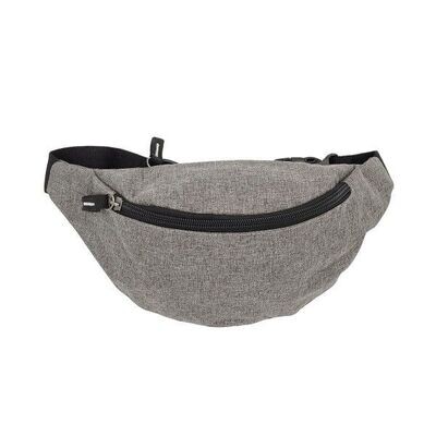 Sac Banane Classique - Maintien Ceinture - 1 Compartiment - Gris