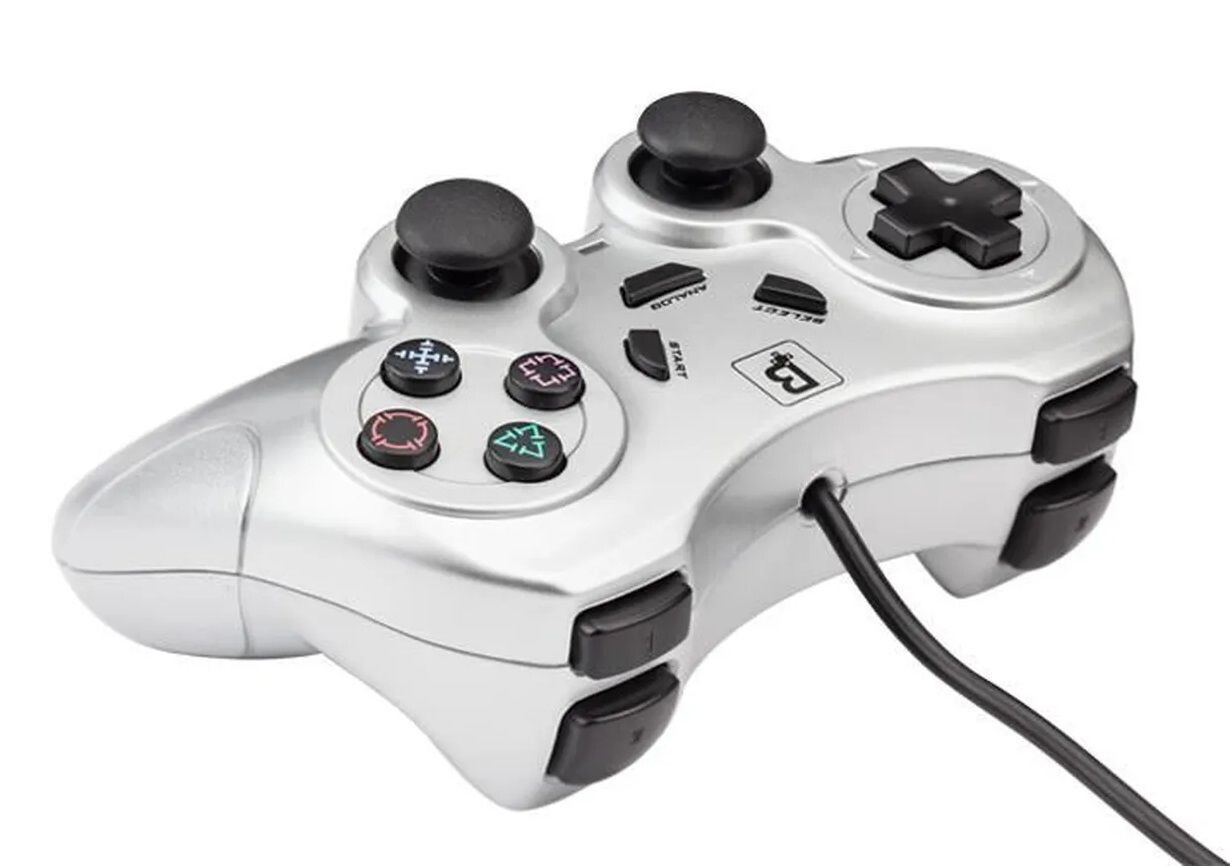 Manette Filaire Gris - Console "PS2" & "PS1"