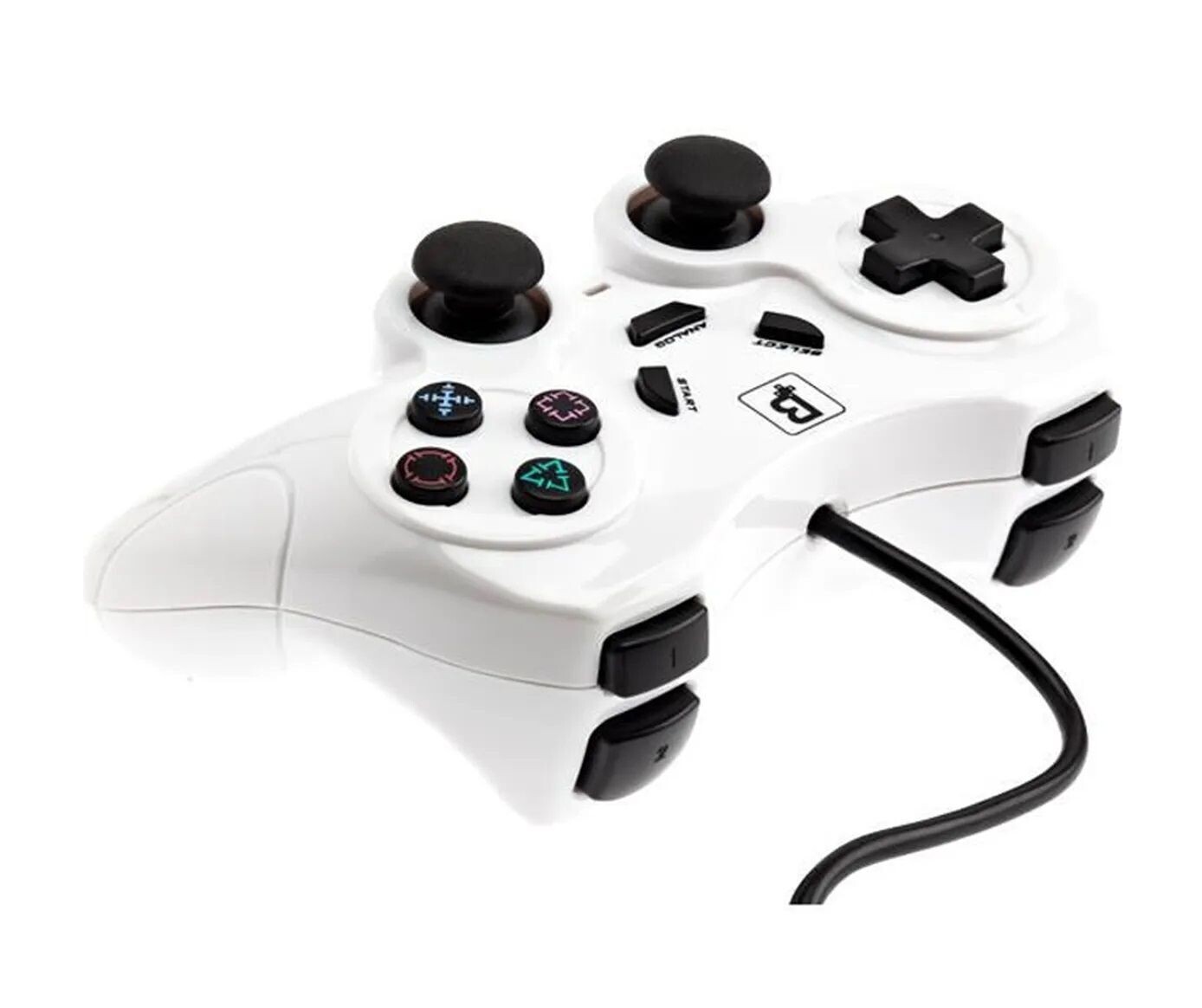 Manette Filaire Blanc - Console "PS2" & "PS1"