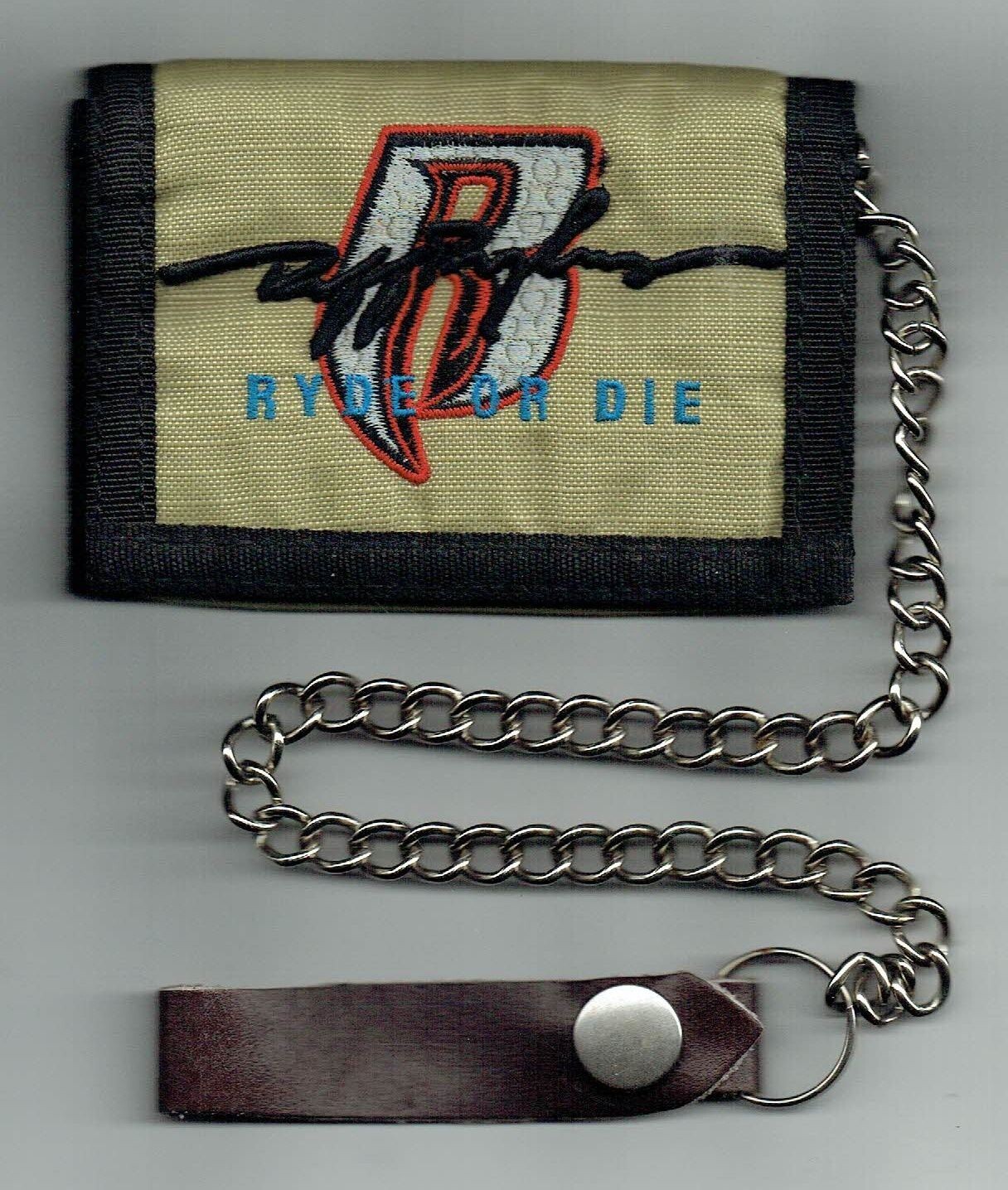 Porte Feuille Tissus - Déco Ryde or Die Dimension 8x12x1.5 cm