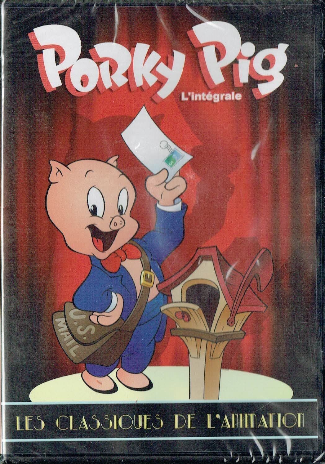 Porky Pig, Le Cochon Bégayeur, un Petit Porcelet Rose, Sympathique, Déterminé mais Très Maladroit...  L'Intégrale, en Couleur, 16 Épisodes - 1 DVD