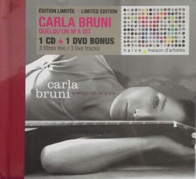 Carla Bruni - "Quelqu'un m'a dit" 12 Chansons + 1 Bonus DVD + 1 Livret avec les Textes Intégrales - CD