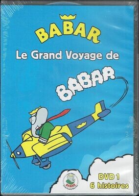 Retrouvé les Aventures de Babar "Le Grand Voyage de Babar" avec en plus Six autres belles histoires - 1 DVD