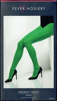 Collant Opaque Néon Vert - Collection Fever Hosiery pour un Rock Sexy, Cosplay