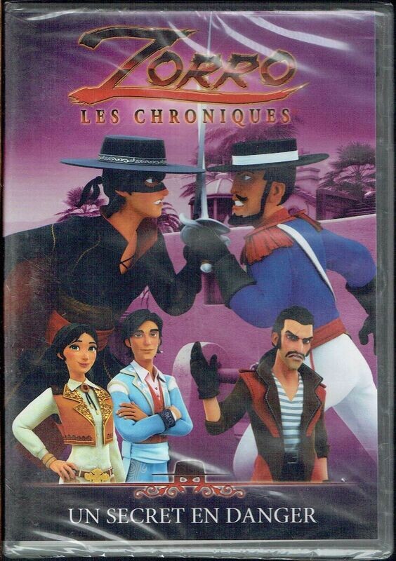 Les Chroniques de "Zorro" "Un Secret en Danger" avec plus Cinq Autres  Épisodes à la pointe de l'épée - 1 DVD